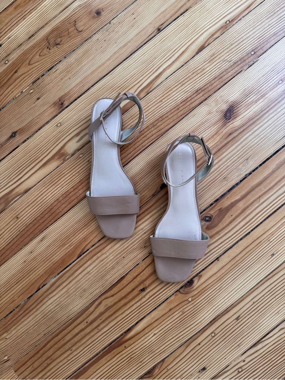 Kelly & Katie | Taupe Ankle-Strap Block Heel Sandals
